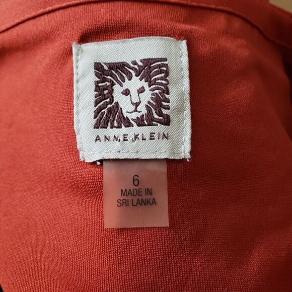 Anne Klein Keyhole Front Detail Sheath Dress Sz 6 - Picture 9 of 11